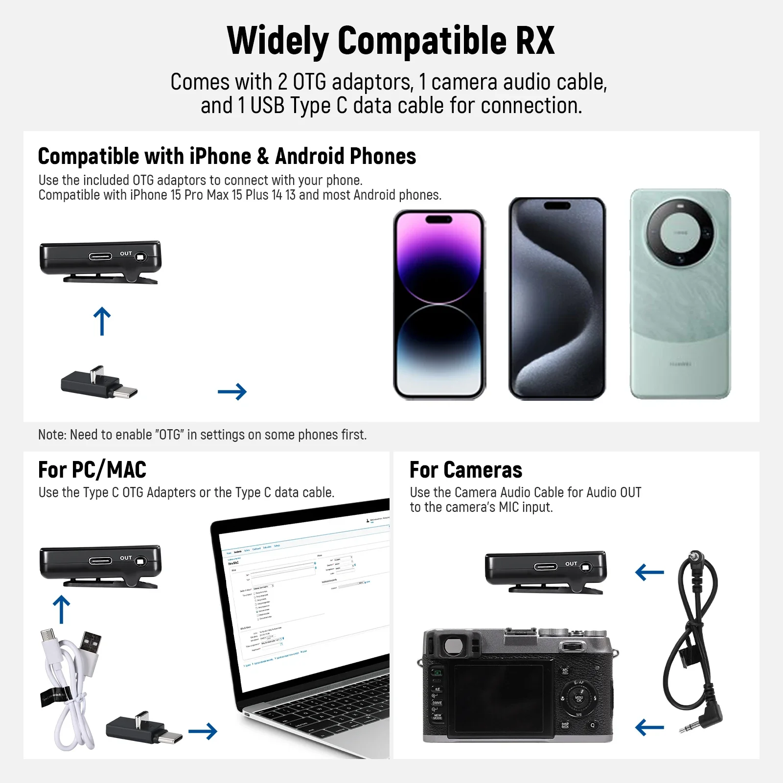 NEEWER CM28 تصميم لاسلكي لميكروفون مع علبة شحن بنقرة واحدة وإلغاء الضوضاء لكاميرا iPhone Android PC