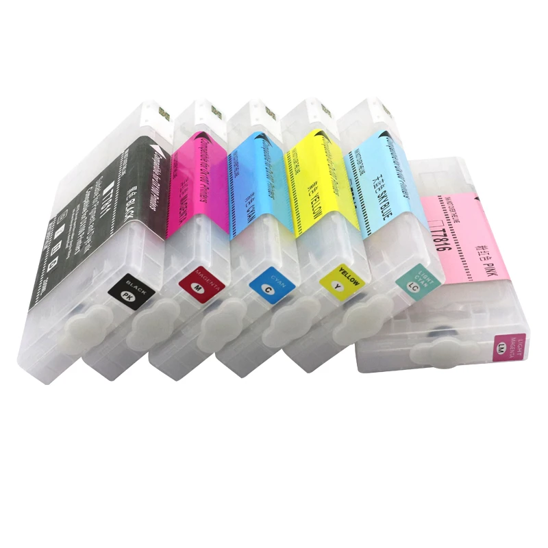 6color 1set T7811-T7816 Compatible Empty Refillable ink cartridge with chips For Fujifilm Frontier-S DX-100 Fuji DX100 Printer