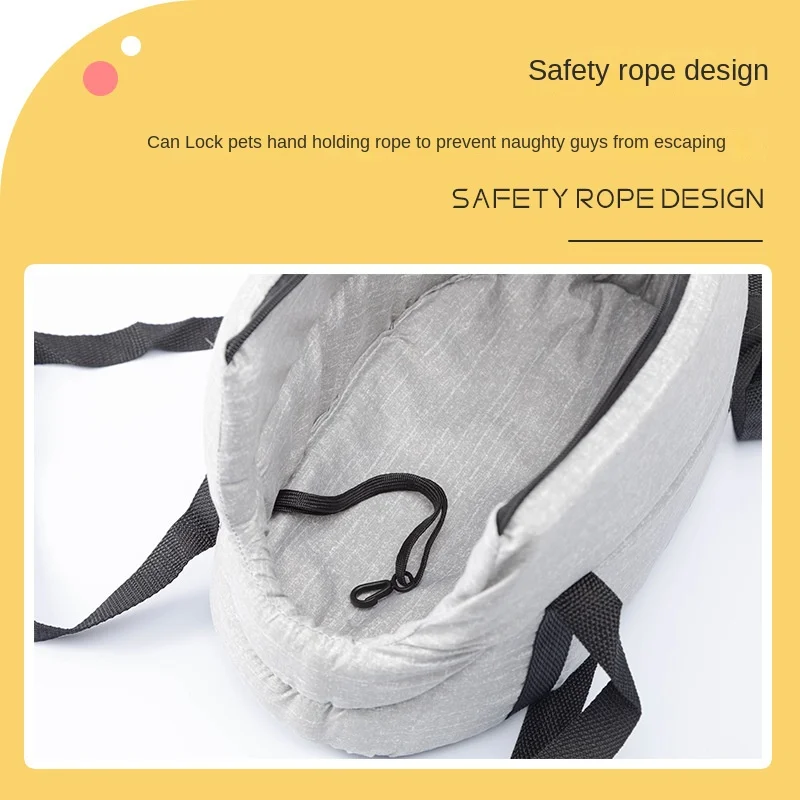 Pet Carrying Bag Soft Shoulder Bag Clutch Bag with School Bag Back Cat Bag Messenger Hand-held Travel Hiking Camping Outdoor