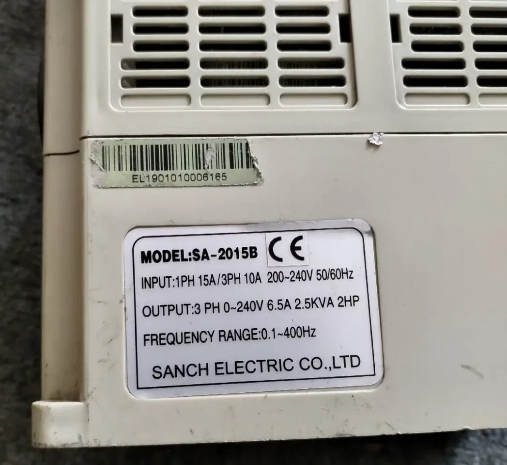 Second-hand inverter, SA-2015B, 1.5 kw 220V, function package