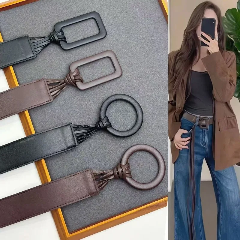 

Autumn and Winter New styles Women's Fringe Belt - Decorative Waist Belt, Slimming Belt for High Waist Pants & Dresses