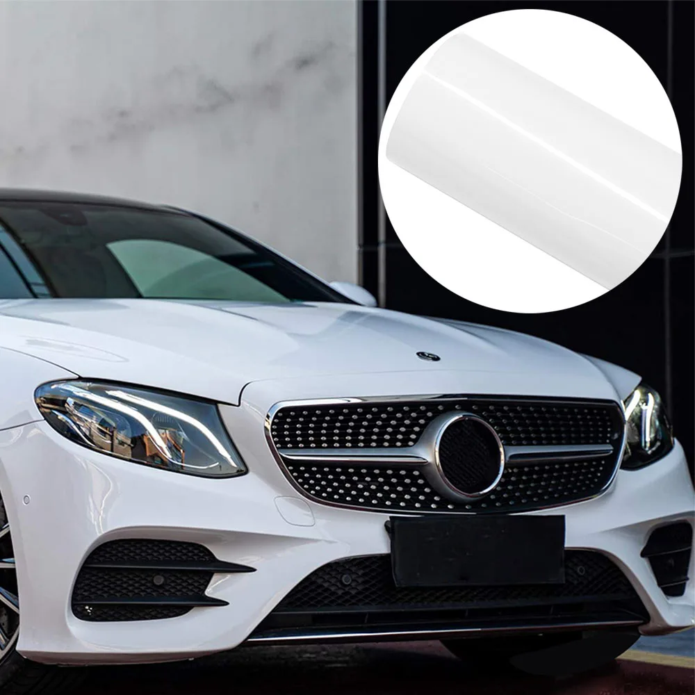 

Arctic White Vinyl Wrap Film Car Covering Film PET Bubble Free Sticker Waterproof PVC Auto Motorcycle Body Wrapping Accessories