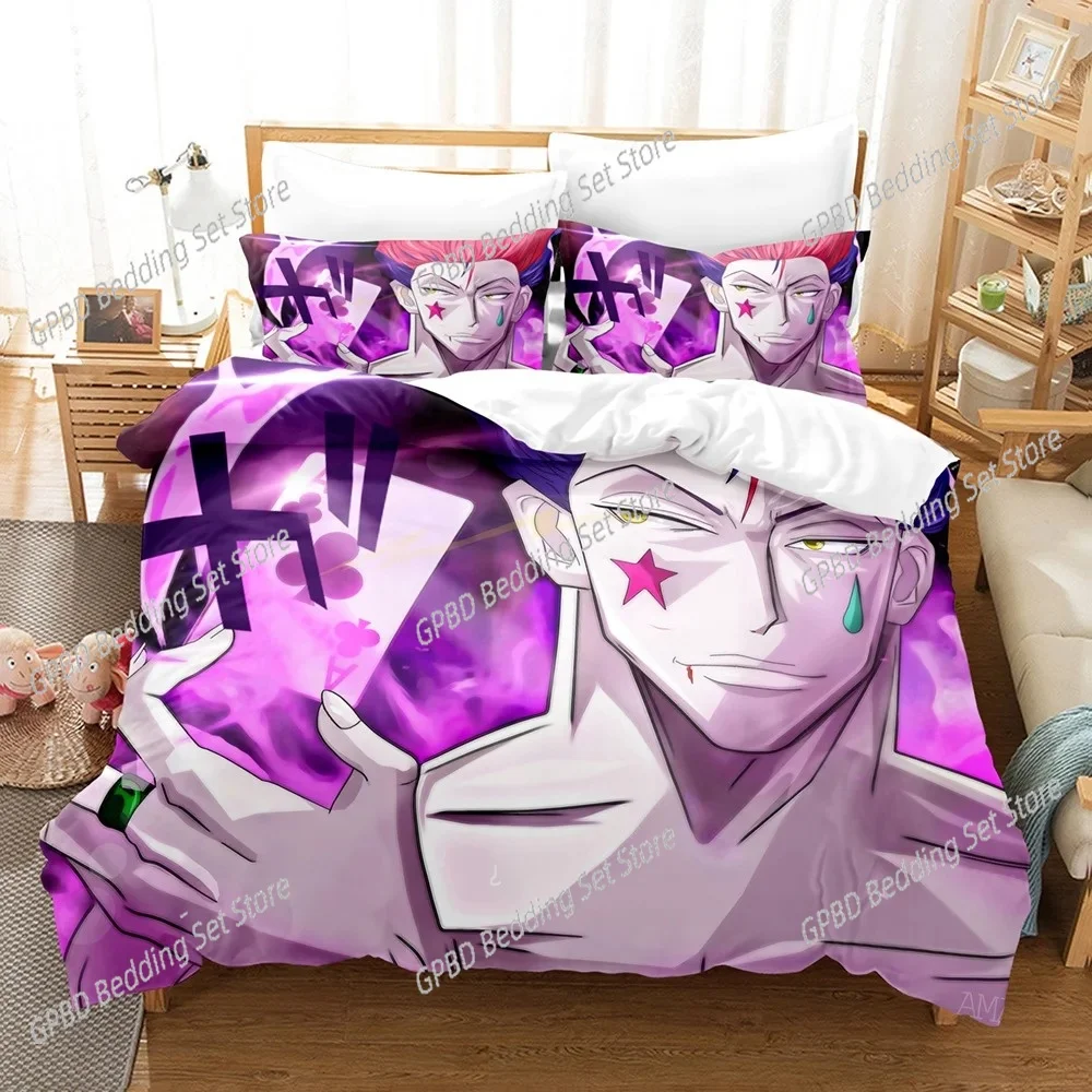

New 3d Print Anime Hunter X Hunter Bedding Set Single Twin Double Queen King Cal King Size Bed Linen Set