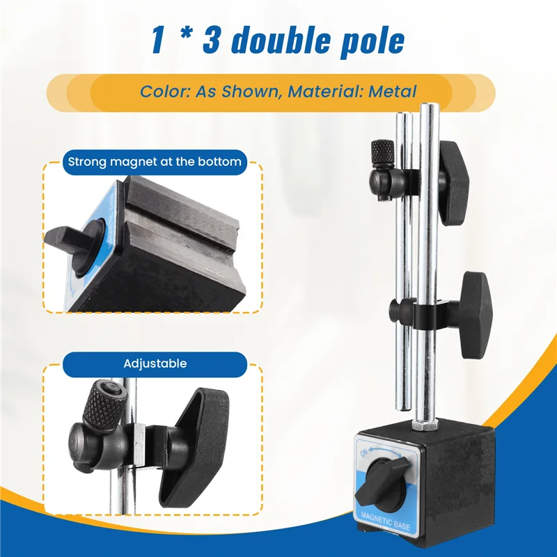 Herramienta de medición del buscador central del soporte de la base del soporte magnético para la calibración del equipo