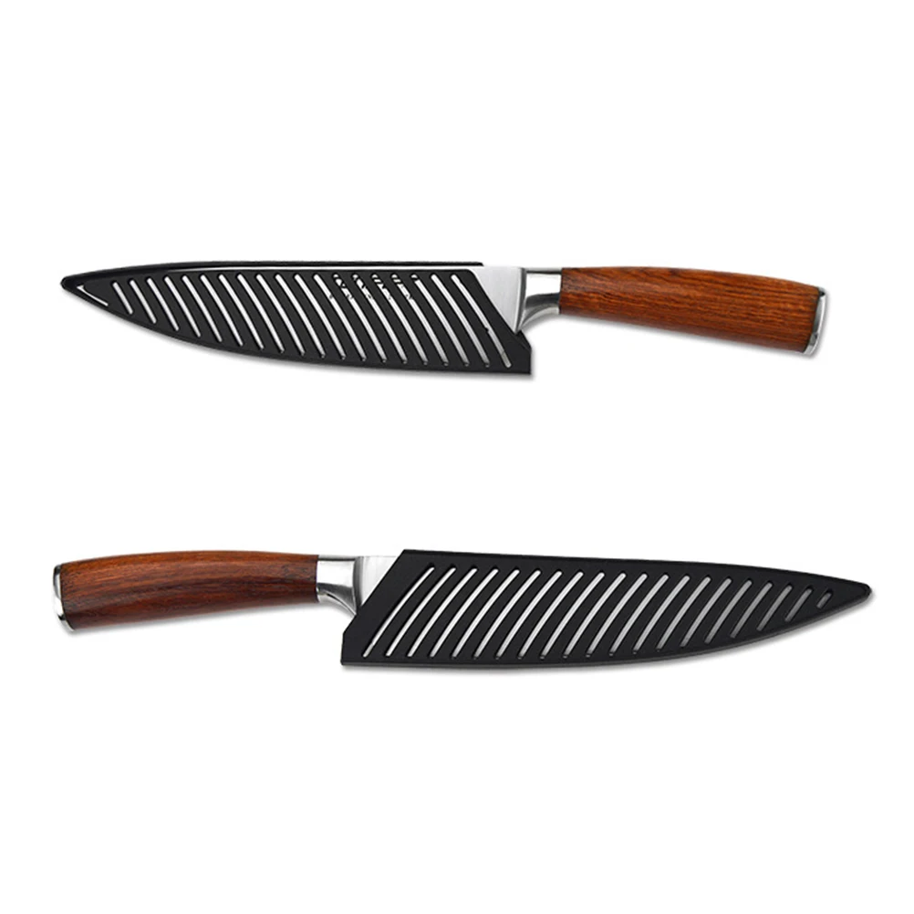 

5Pcs Chef Knife Plastic Scabbards Heavy Duty Protective Covers Kitchen Knife Protector Storage Solution