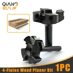 8/12/12.7mm Shank 4-Flutes Wood Planer Bit,CNC Spoilboard Surfacing Router Bit,Slab flattening milling cutter Woodworking Tools