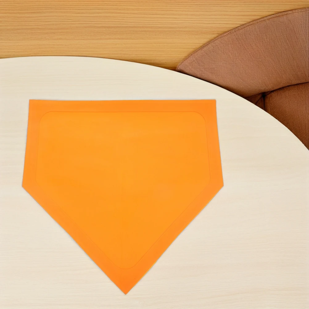 

2Pcs Flat Triangle Disc Durable TPE Portable Baseball Softball Training Marker Home Plate Practice Gym Skill Camp