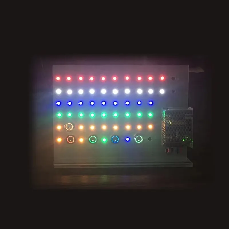8mm Indictor Display Panel with Multicolor Metal Push Button Switches