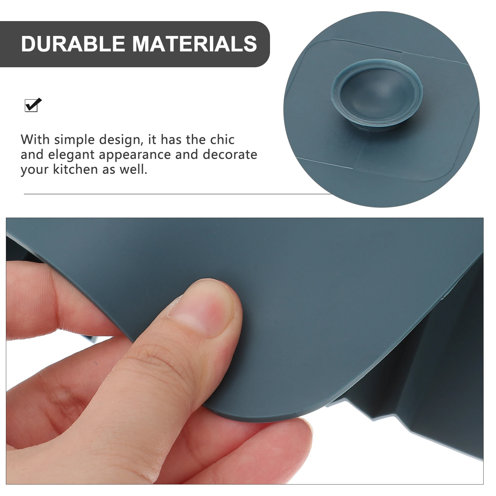 

Splatter Kitchen Sink Guard Household Splashing Baffle Wear-Resistant Convenient Multi-Function Sink Accessory Decorative