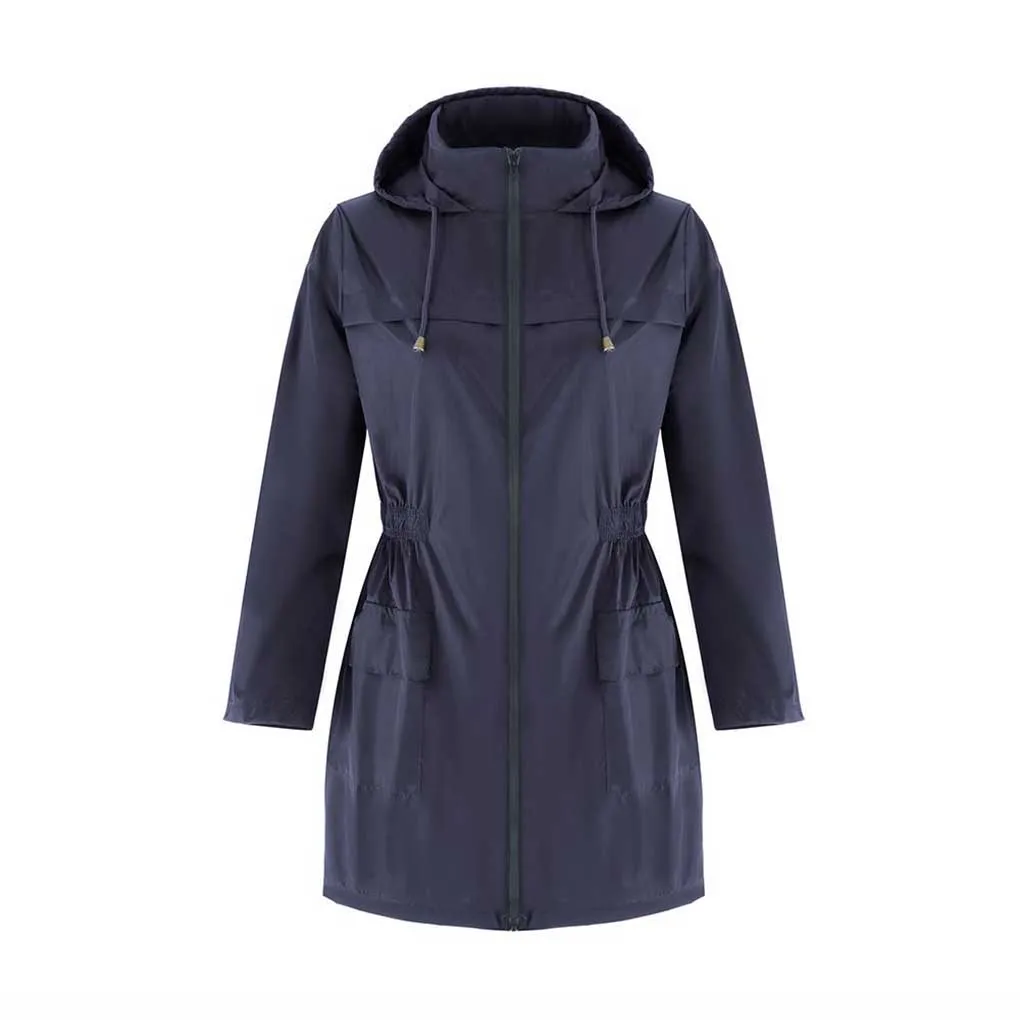 

Women Sports Jacket Girls Outdoor Waterproof Windproof Coat, Purplish Blue, xxL