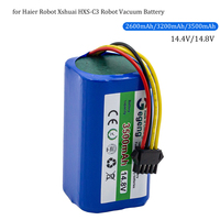 4S1P 14.4V/14.8V 3500mAh/3200mAh/2600mAh Battery for Haier Robot Xshuai HXS-C3 Robot Vacuum Cleaner Sweeper Replacement