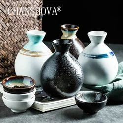 CHANSHOVA Chinese Style Ceramic Wine Cup Bar Set Shot Glasses Set Teacup Tea Bowl Sake Set China Porcelain Wine Sets H608