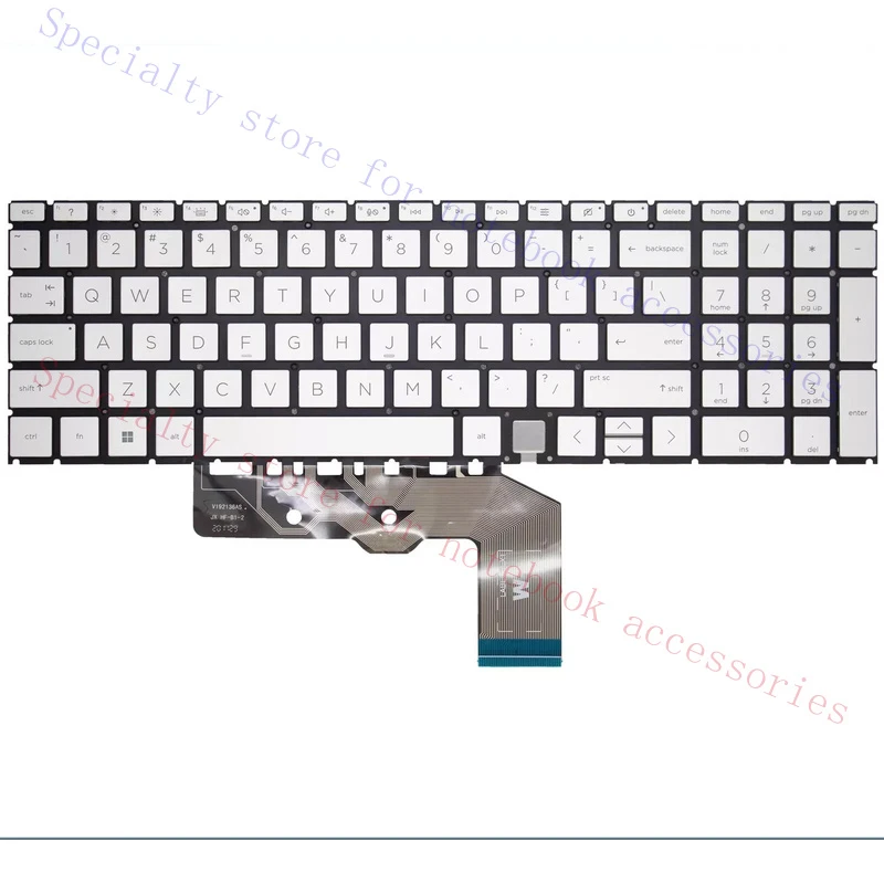 

A+ Silver keyboard suitable for HP Envy x360 15-EE 15M-ED TPN-C149 15-AG TPN-W140 backlit