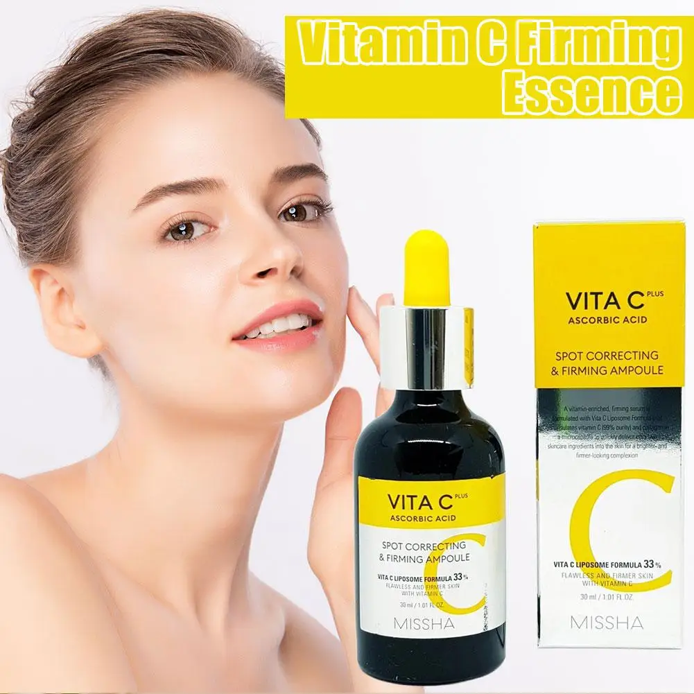 MISSHA VITE C Essence 30 مل ترطيب لشد البشرة ومضاد للعيوب يقلل الخطوط الدقيقة ويقلل من الترهل ويخفف الجفاف