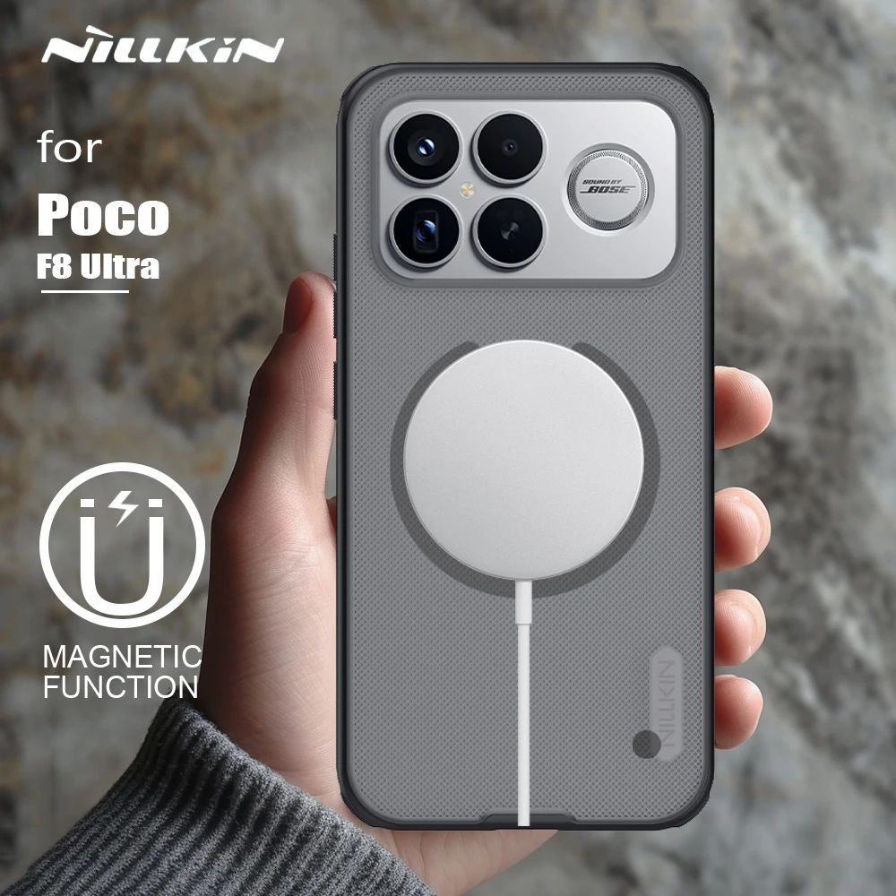Nillkin For Xiaomi Poco F8 Ultra Case Magnetic Super Frosted Shield Pro Magsafe full Protection Back Cover Phone Case - náhled 3