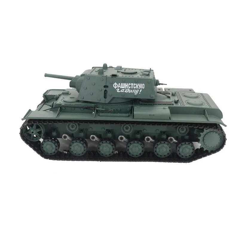 Soviet KV-1 Armored 1:16 Electric Military Remote Controlled Tank with Shooting Simulation Smoke Sound Tank Model Toy Gift