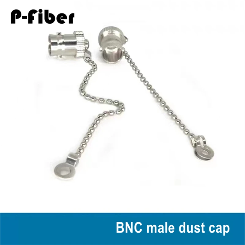 RF plug SMA dust cap 5pcs BNC male metal female cover N UHF dust plug with bead chain all copper