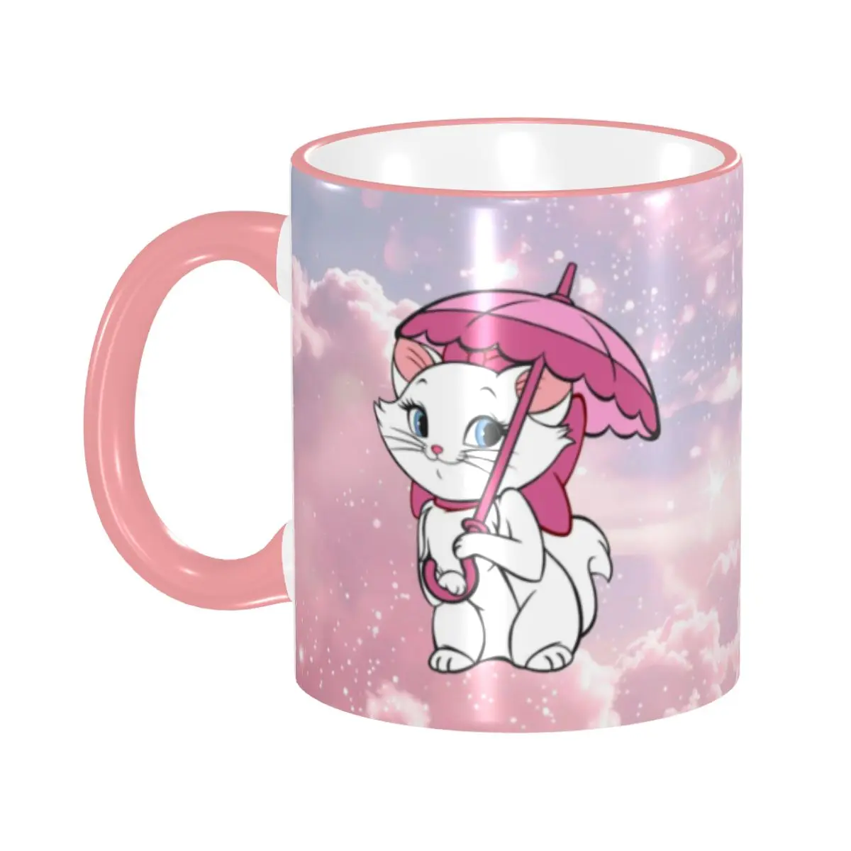 

Персонализированная забавная кружка с кошкой Мари, керамическая чашка для молока, чая и кофе с животным принтом, сделай сам