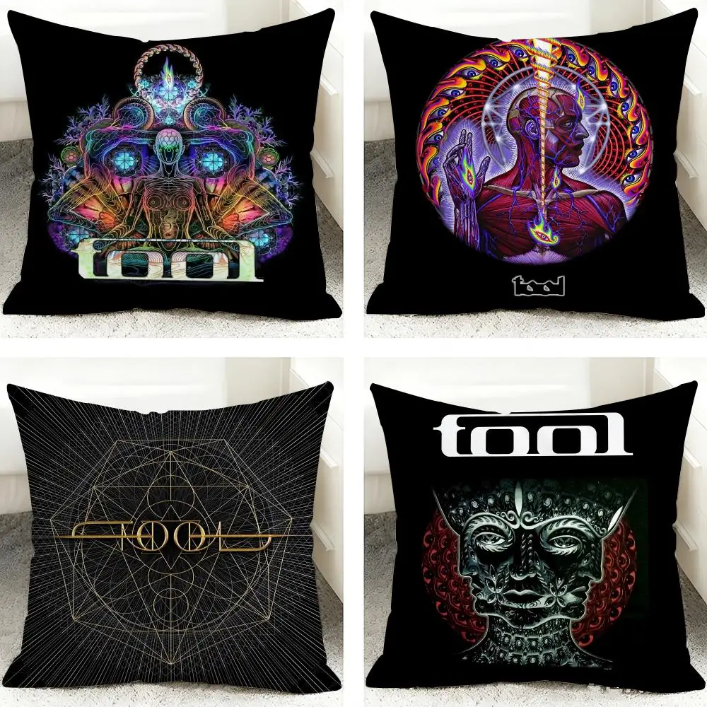 Cool T-Tool Band Rock Cushion Cover 40x40cm Square Decorative Sofa Cushion Cover Bedroom Living Room Home Decor Gift