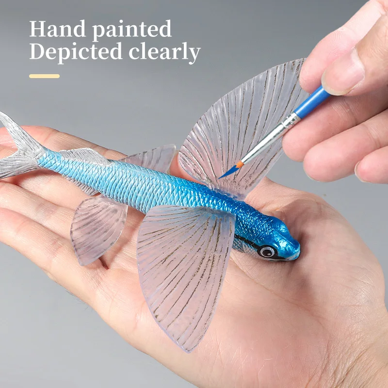 Ocean Marine Animal Underwater World Flying Fish Set Actiefiguren - Sea Life Educatief speelgoed voor kinderen PVC-model