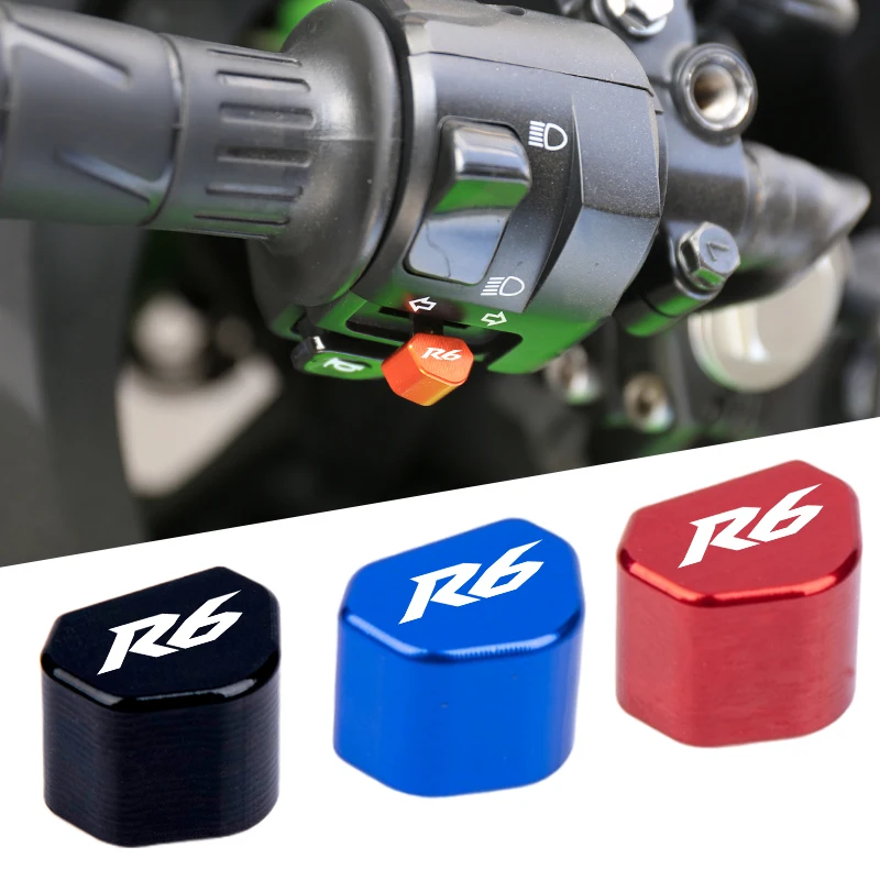 

Для Yamaha R6 YZF-R6 YZF R6S YZFR6 аксессуары мотоциклетный переключатель, кнопка переключателя указателя поворота, крышка для ключа, декоративная крышка