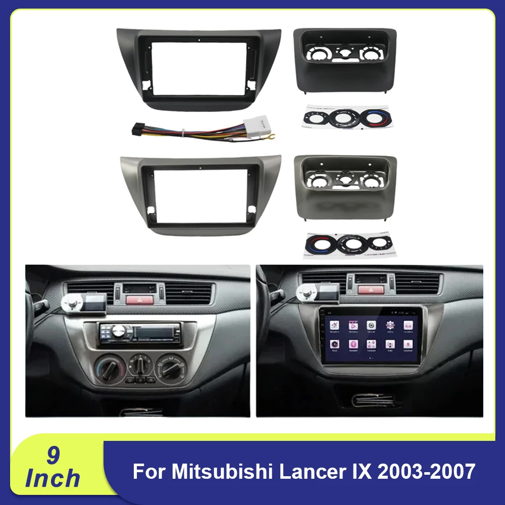 

9" Android Dash Kit for Mitsubishi Lancer IX 2003-2007 | Ralliart/GLX/Sportback Radio Frame