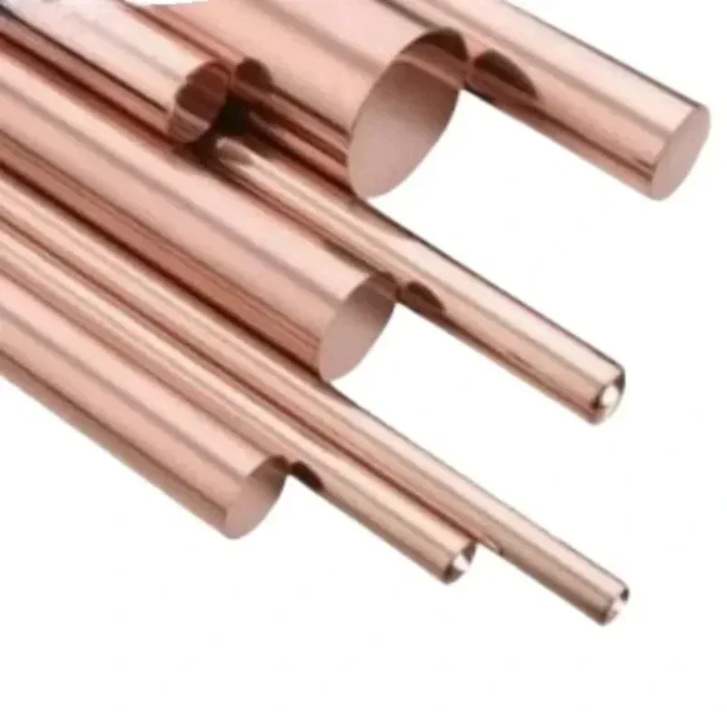 T2 High-purity Purple Cu Rod Copper Mold Discharge Diameter 3mm-200mm Solid （c10100 C10200 C1100)