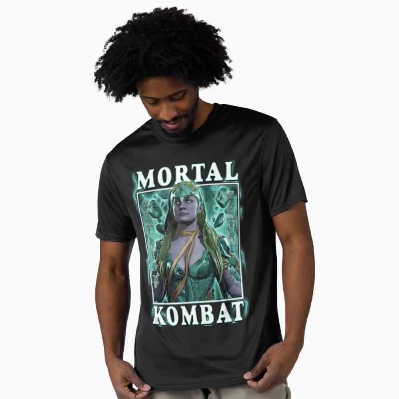 

Cetrion MK 0406 Vintage 90's Mortal Kombat Gift tee for gamer 100% cotton printed Short Sleeve Graphic T-Shirt All size tops