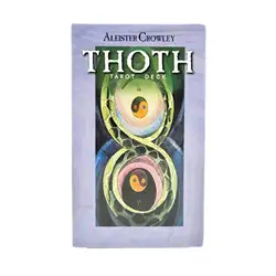 Jeu de tarot Thoth de taille standard avec guide, jeu de société de table décontracté pour fête entre amis, 12x7cm