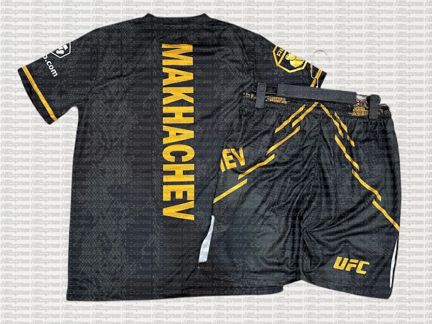 الرجال الإسلام Makhachev UFC القتال القتال الحدث المحملة والسراويل القصيرة مجموعة تنفس امتصاص العرق المصارعة تشغيل والعتاد #2