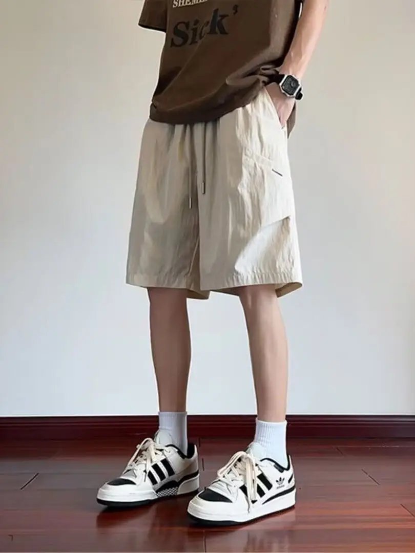 

Мужские рабочие брюки-карго: летняя новинка, трендовый американский бренд, быстросохнущие, свободные, повседневные, средней длины, прямого кроя