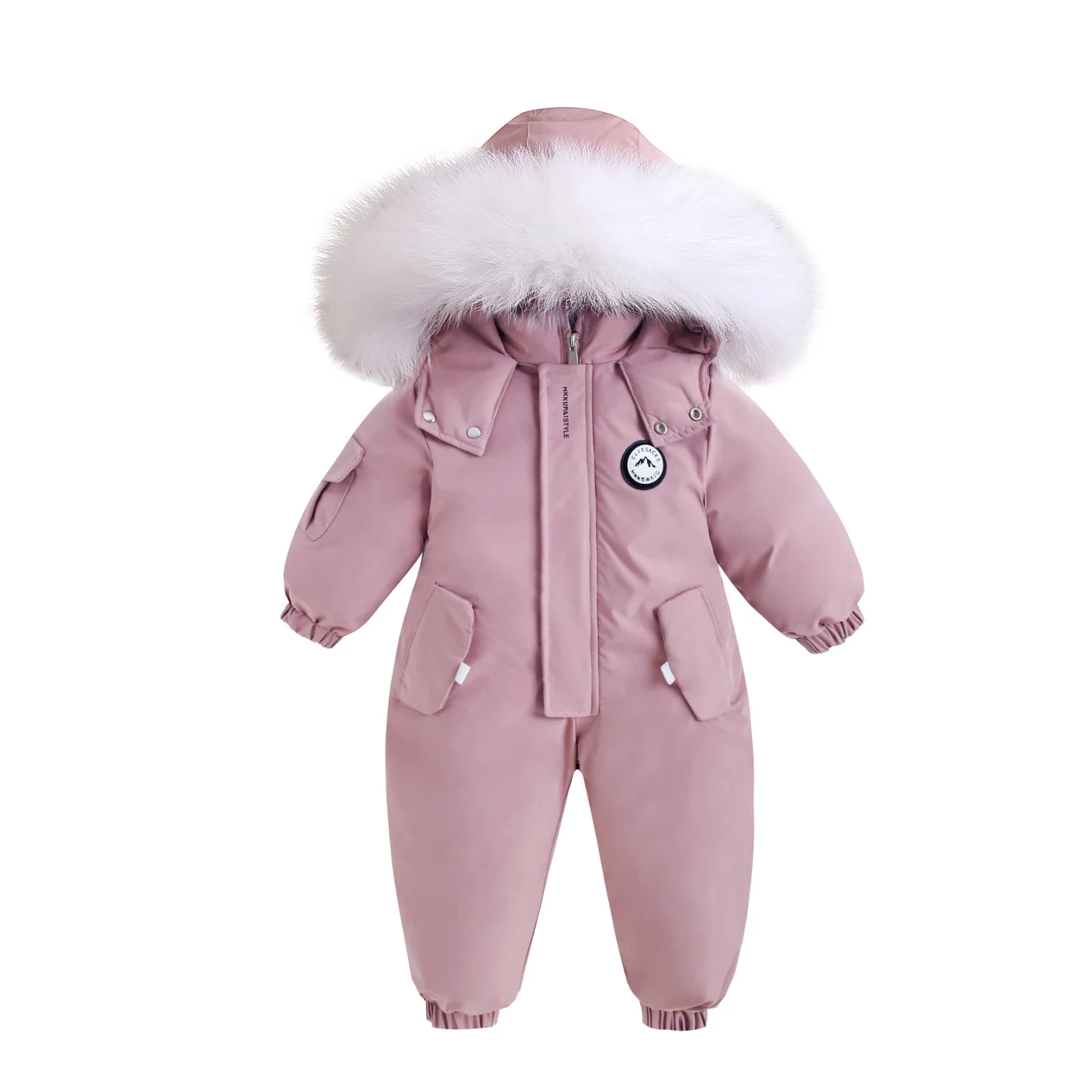 Autumn Winter Baby overcoat Jumpsuit Warm Ski Suit Plus Velvet coat toddler boy Clothes Children Jacket little girls clothing