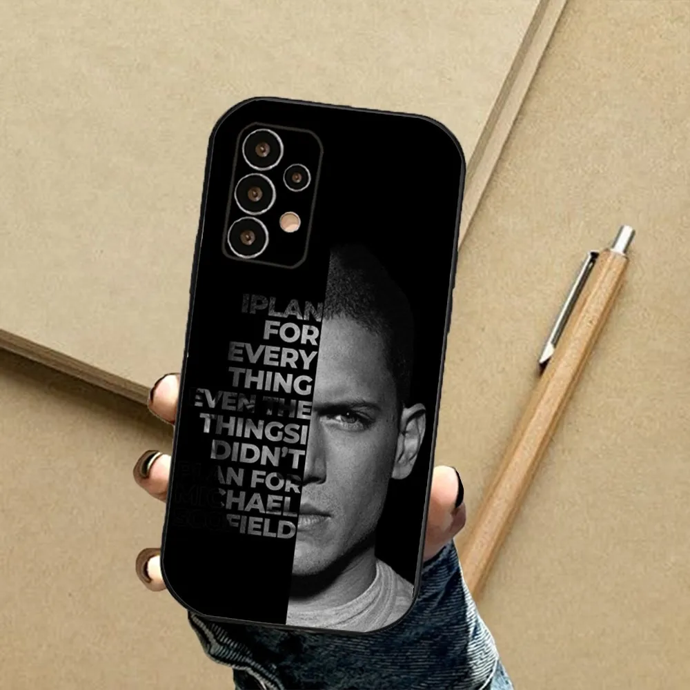 Prison Break TV Series Phone Case For Samsung S24,23,22,30,21,10,9,Ultra,Plus,Lite,FE,5G Black Soft Case