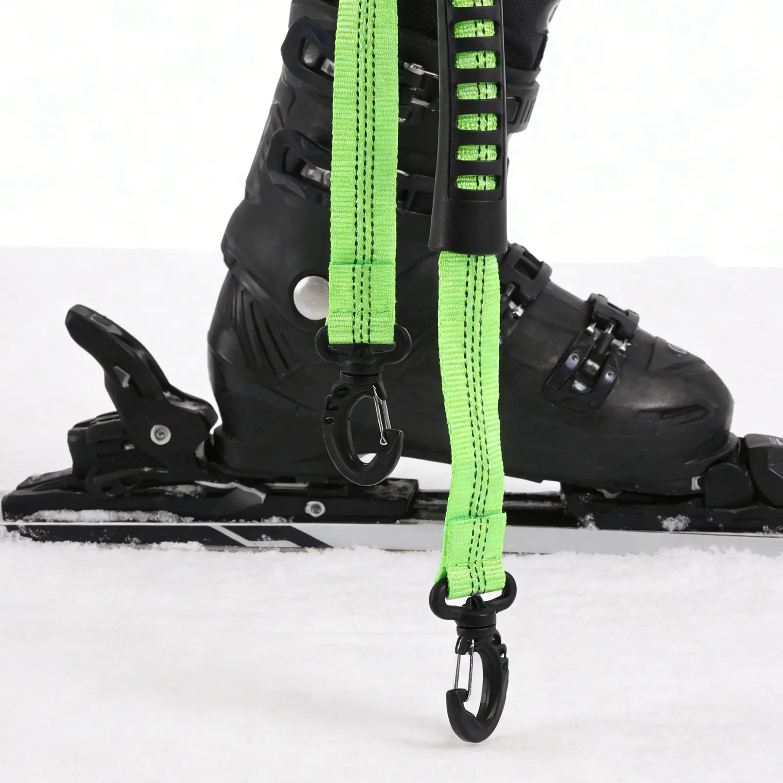 

2Pcs Ski Boot Carrier Straps Adjustable Ergonomic Handle Reflective Night Visibility Snowboard Boots Carrying Strap Universal