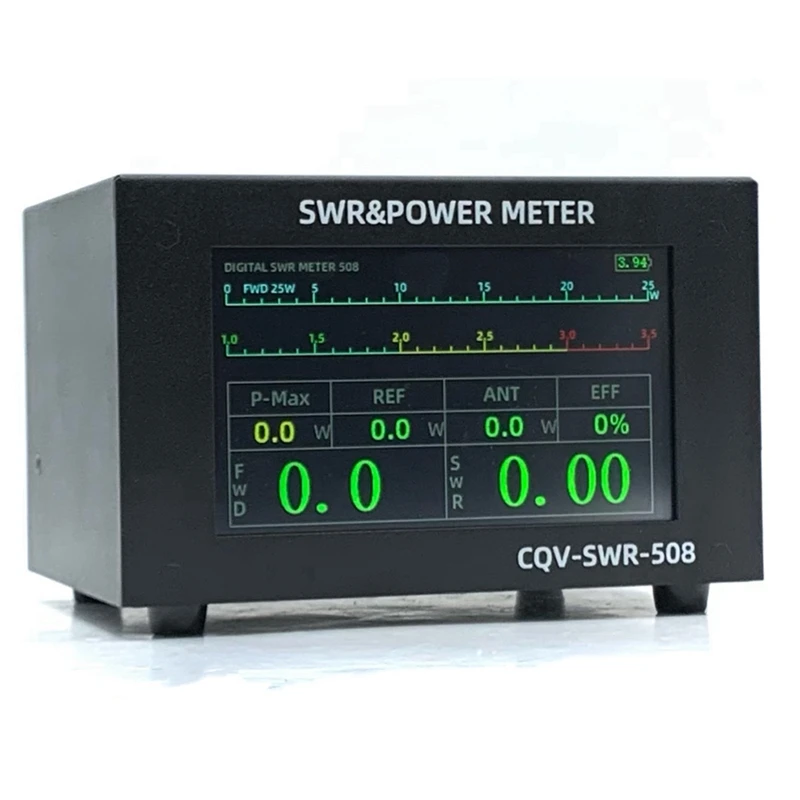 Standing Wave Meter Power Meter With 4.3Inch IPS Color Display For Ham Radio 1 PCS