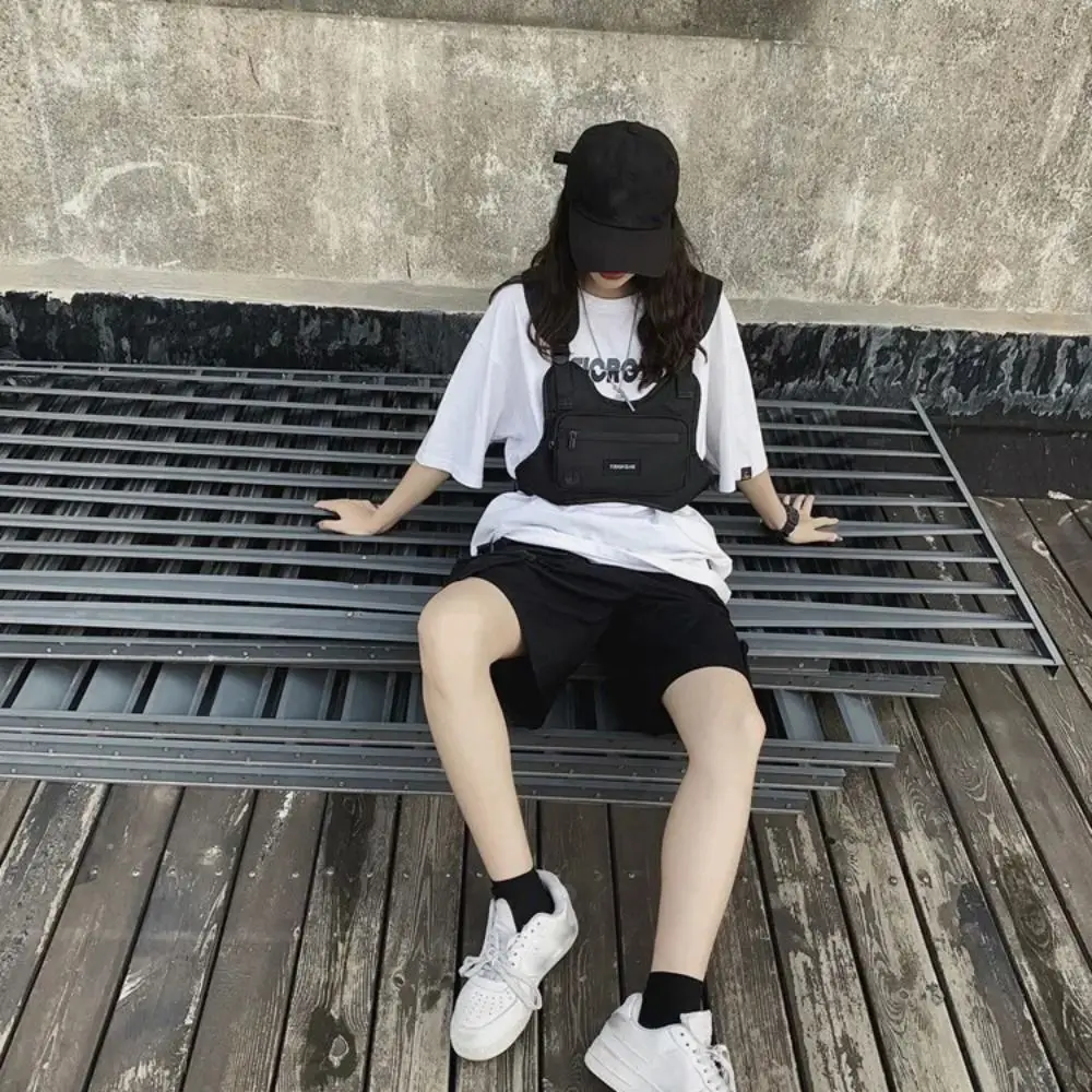 الهيب هوب الهيب هوب سترة حقيبة وظيفية الشارع الشهير الشارع الشهير حقيبة صدر للرجال مقاوم للماء حقيبة صدر للرجال عادية زوجين حقيبة