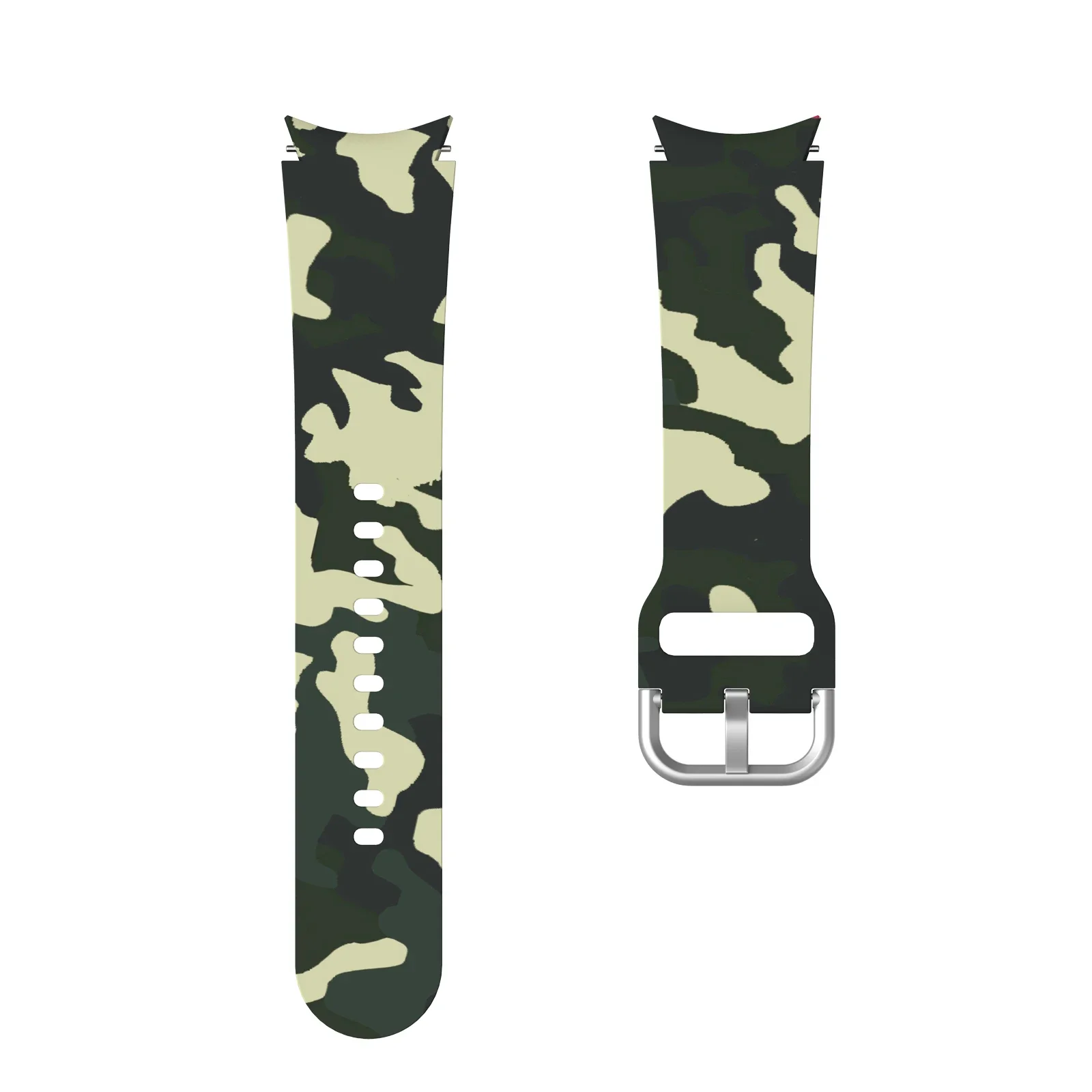 Силиконовый ремешок для Samsung Galaxy Watch 7/6/5/4 44 мм 40 мм 45 мм Браслет с цветным рисунком для Watch 6 4 Classic 47 мм 46 мм 43 мм