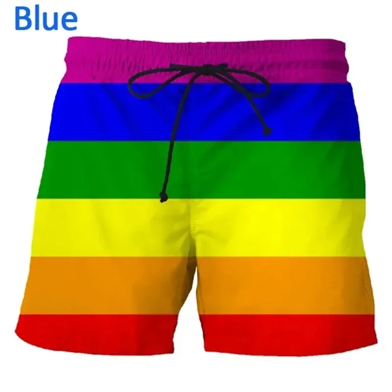 Shorts casuais ao ar livre estampados masculinos, padrões coloridos, moda verão, mais recentes, populares, esportivos, plus size, verão