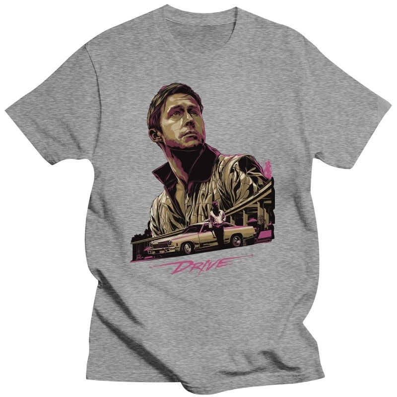 Drive Movie Ryan Gosling Driver Nightcall Culto T-Shirt Nero Tutte Taglie Nuovo