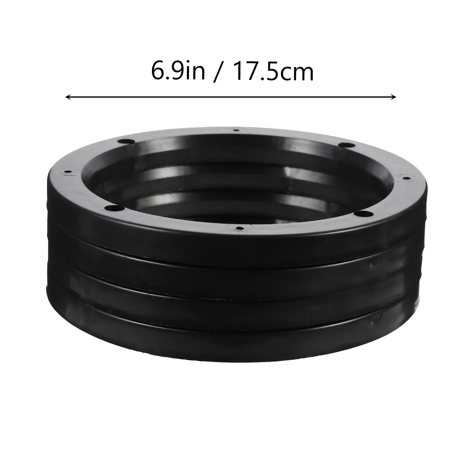 4 Pairs Refit Plastic Horn Gasket The Car Vehicles Speaker Adapter Ring Abs Washer Rings Mounting Spacer