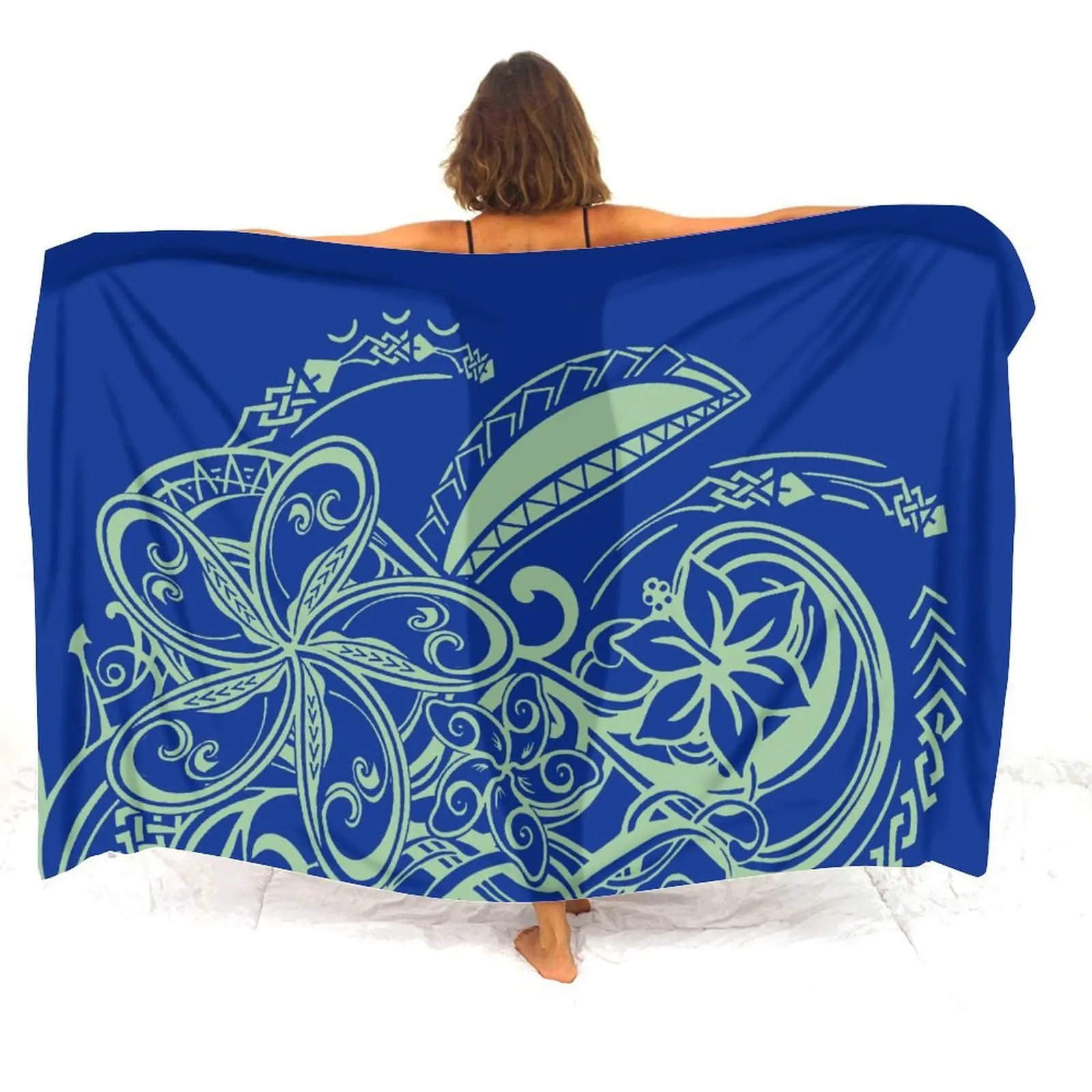 

HXDWQO-Samoa Летние пляжные саронги-накидки, ветрозащитные, с возможностью индивидуального дизайна, с принтом, платья-саронги