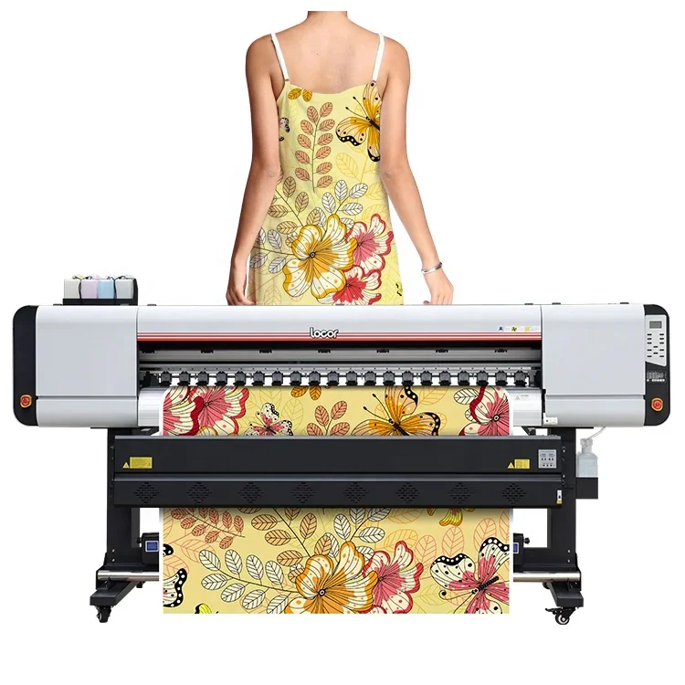 LOCOR fast speed 1.8m Dye sublimation printer price with 4720 print head