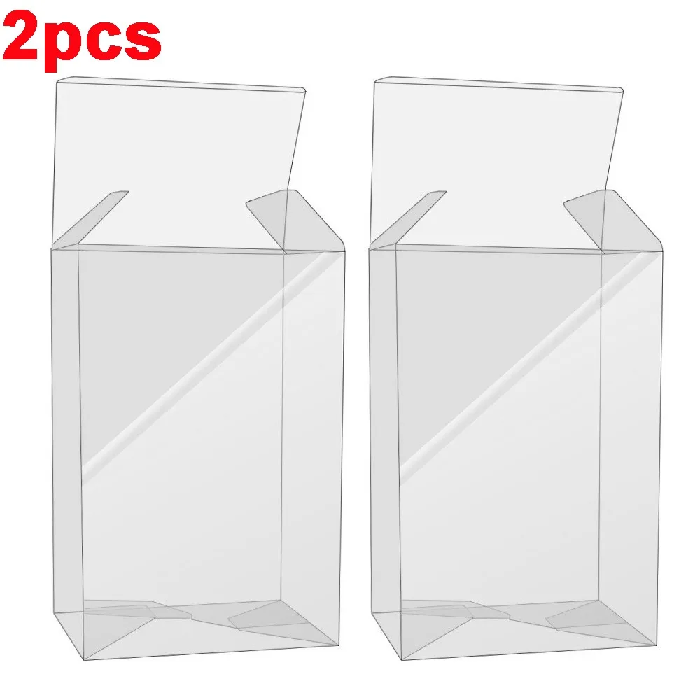 2Pcs Stackable Design Gamepad Display Box Clear View Dust Proof Controller Stor…