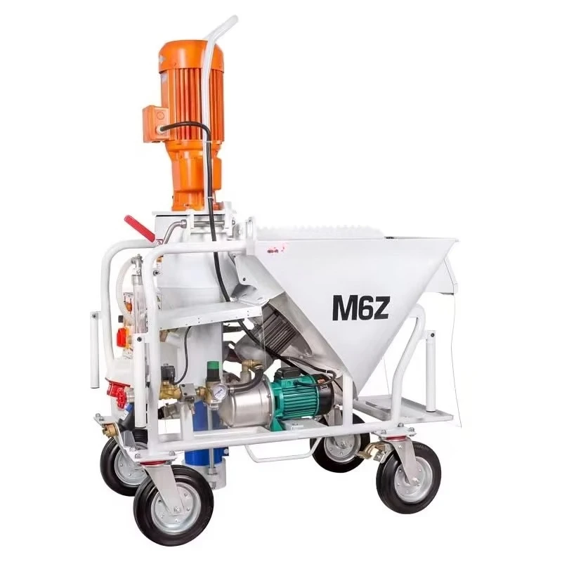 M6Z Factory Price 9300W Cement Mortar Sprayer With Mixer Grout Pump Sprayer Plastering Projecting Machine,Self-Leveling Machine