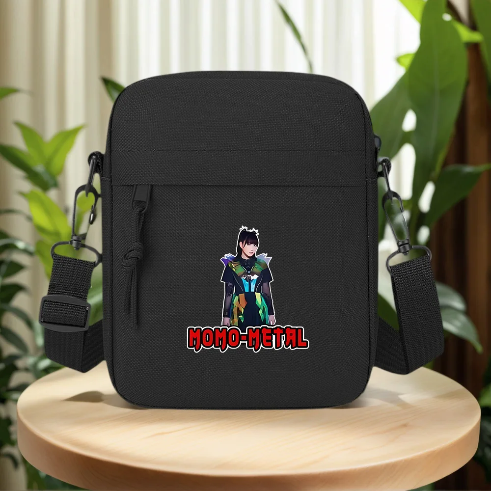 Anime Girl metal costume vibrant colors Men Crossbody Bag Single Shoulder Women Cartoon Anime Film Printing Design Unisex