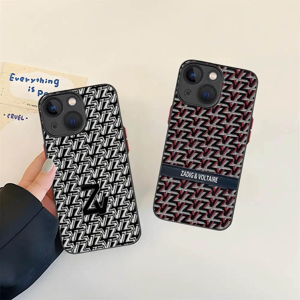 الفاخرة Z-ZV قضية الهاتف المحمول آيفون 16 15 14 13 12 11 X XR XS 8 7 برو ماكس زائد لون صغير سيليكون واقية غطاء فاخر