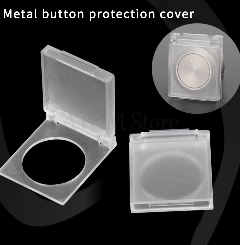 22mm round metal button switch stainless steel button plastic dust-proof, waterproof and anti-collision protective cover