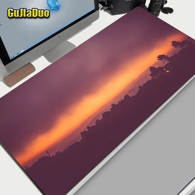 Sunset Art Mouse Pad 800x300 Large Size Notebook Keyboard Natural Rubber Waterproof Non-slip Table Desk Mat PC Stuff Accessories