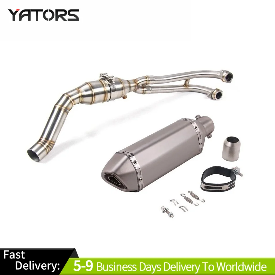 

For Yamaha TMAX 530 2017-2021 Motorcycle Exhaust Header Front Link Pipe Slip-on Exhaust Systems Exhausts Pipes