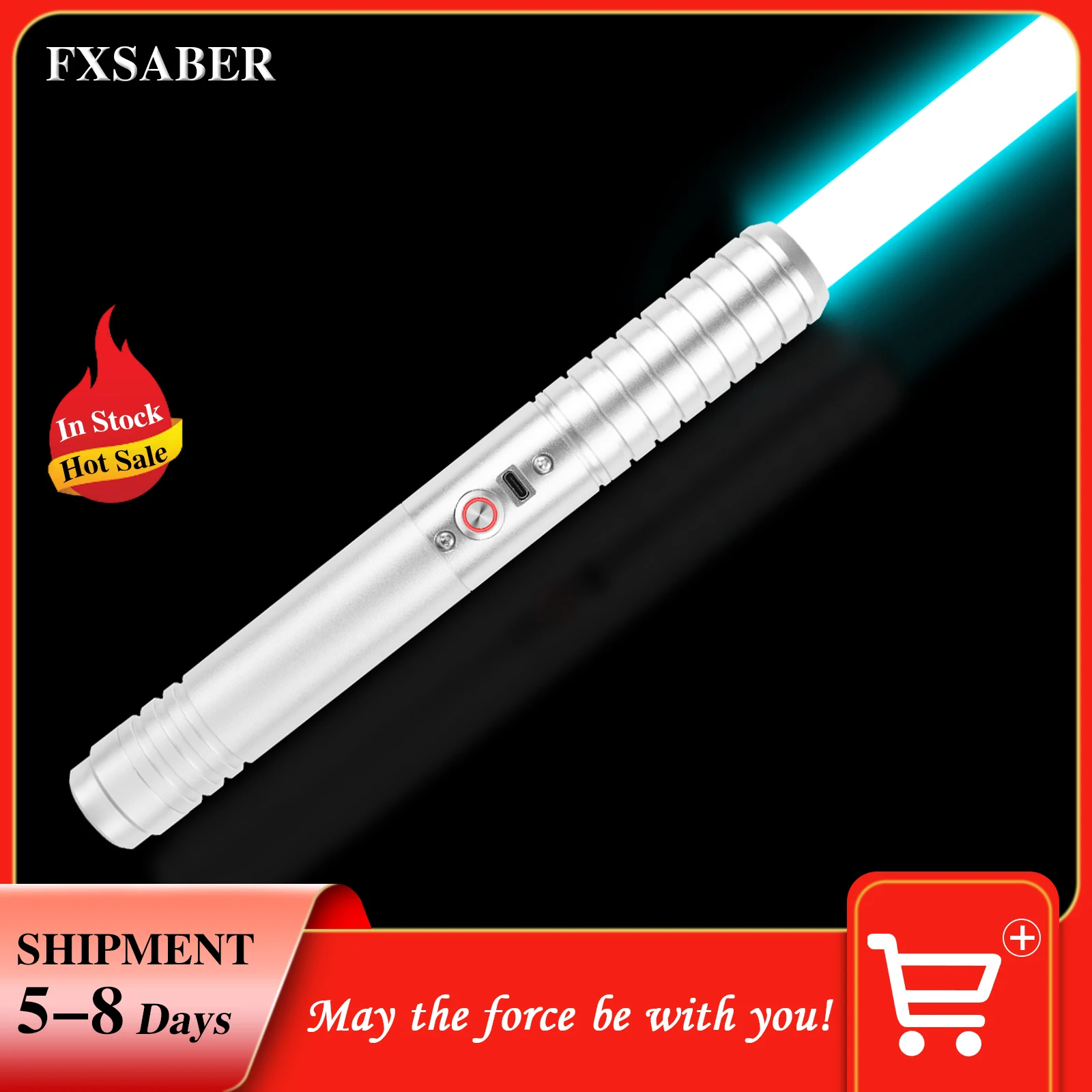 

FXSABER Saber Infinite Changing Color Extension FX Lightsaber With Metal Hilt Sound Effect For Cosplay Dueling Game